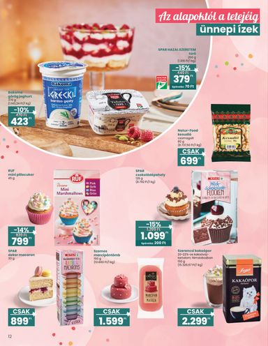 Akciós újság Spar - SPAR - Ajándék katalógus érvényes 10.14.-tól 11.11.-ig - 12 oldal