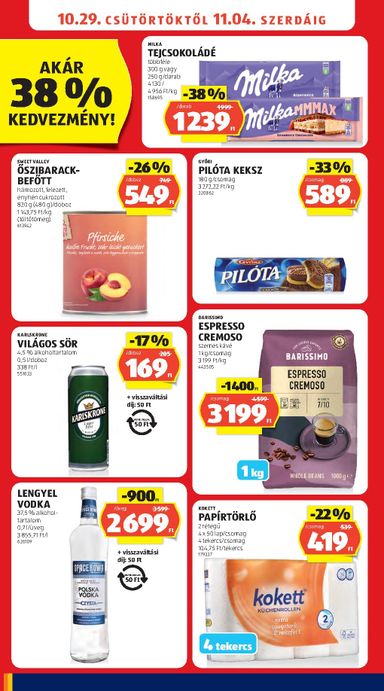 Akciós újság Aldi - Aldi érvényes 10.29.-tól 11.04.-ig - 12 oldal