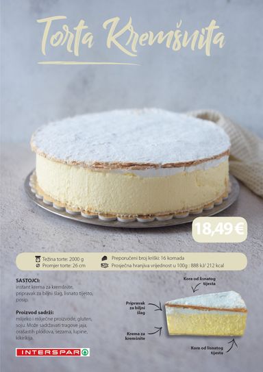 Katalog SPAR - SPAR - Torte vrijedi od 19.01. do 31.12. - stranica 9