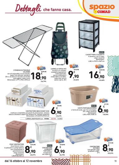 Volantino Spazio Conad - Spazio Conad - Speciale Casa Calda valido dal 16/10 al 12/11 - pagina 11