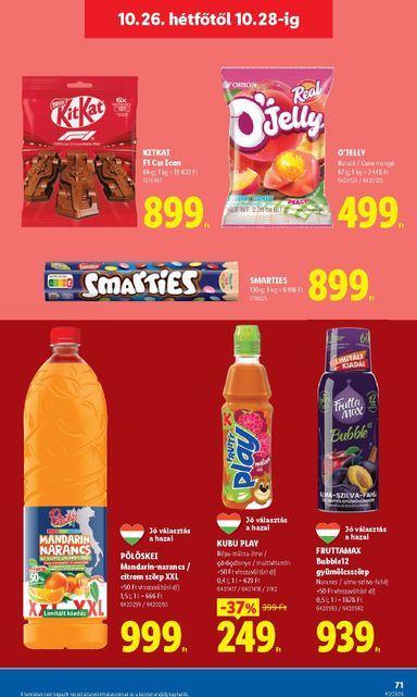 Akciós újság Lidl - Lidl érvényes 10.22.-tól 10.28.-ig - 71 oldal