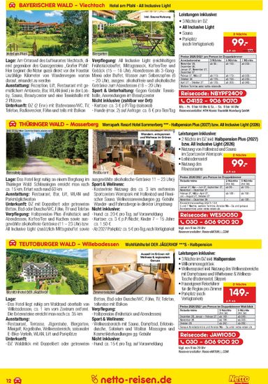 Prospekt Netto - Netto Marken Discount - Reisen gültig ab 01.10. bis 31.10. - seite 12