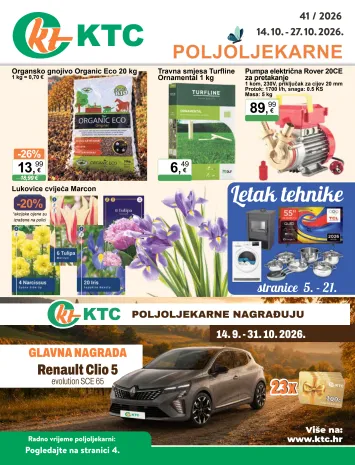 Katalog KTC - KTC - Poljoljekarne vrijedi od 14.10. do 27.10. - stranica 1
