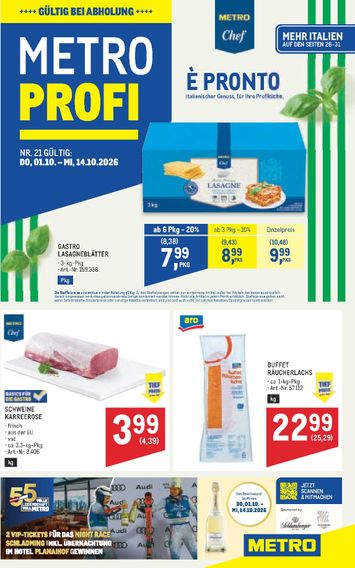 METRO-Flugblatt - Metro - Profi gültig ab 01.10. bis 14.10. - seite 1