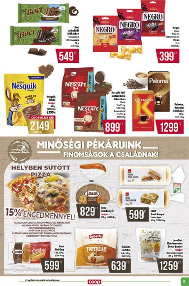 Akciós újság Coop - Coop - Alföld érvényes 10.22.-tól 10.28.-ig - 9 oldal