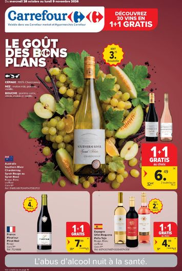 Folder Carrefour - Carrefour - Foire aux vins van 28/10 tot 09/11 - side 1