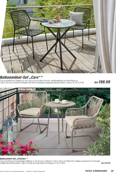 Prospekt toom - Toom - Gartenmöbel & Solar-Leuchten gültig ab 01.03. bis 31.12. - seite 59