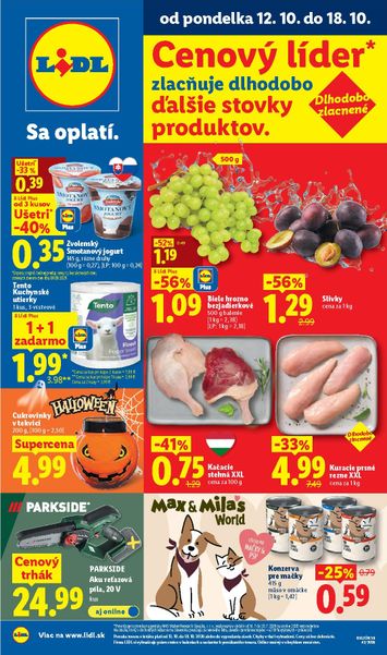 Leták Lidl - Lidl od 12.10. do 18.10. - strana 1