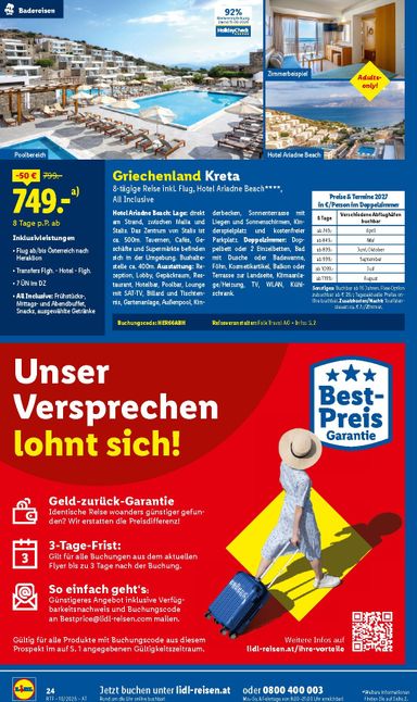 Lidl-Flugblatt - Lidl - Reise-Highlights gültig ab 14.10. bis 15.11. - seite 24