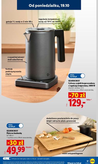 Leták Lidl Polsko - Lidl Polsko - Katalog Okazji od 19.10. do 24.10. - strana 17