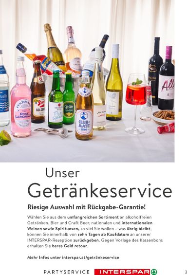 INTERSPAR-Flugblatt - INTERSPAR - Party Service gültig ab 01.03. bis 31.12. - seite 3
