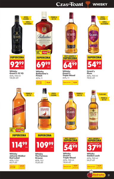 Leták Biedronka Poľsko - Biedronka Poľsko - Alkohol od 19.10. do 31.10. - strana 29
