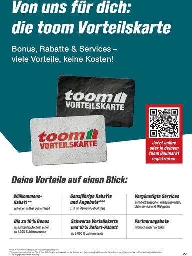 Prospekt toom - Toom - Gartenbaustoffe gültig ab 01.03. bis 31.12. - seite 27