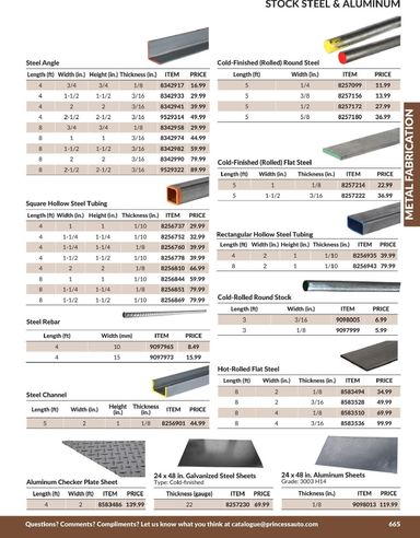 Flyer Princess Auto - Princess Auto - Metal Fabrication valid since 04-21 until 12-31 - page 56