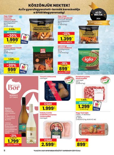 Akciós újság Spar - SPAR érvényes 10.29.-tól 11.04.-ig - 8 oldal
