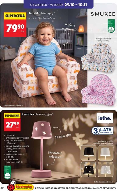 Gazetka Biedronka - Biedronka - Hity i inspiracje od 24.10. do 10.11. - strona 30