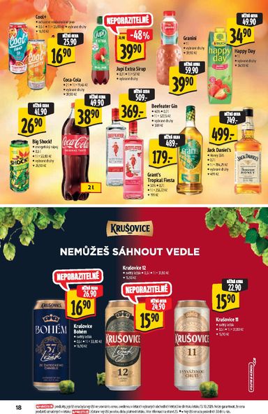 Leták Albert - Albert Hypermarket - Značková kvalita od 21.10. do 03.11. - strana 18