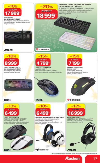 Akciós újság Auchan - Auchan Hipermarket érvényes 10.22.-tól 11.25.-ig - 17 oldal