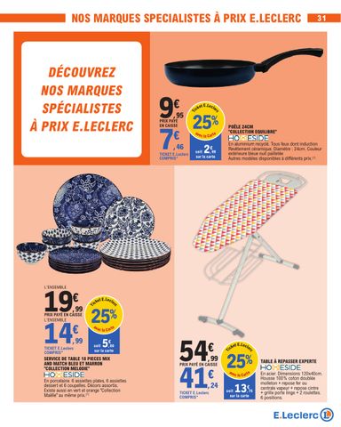 Catalogue E.Leclerc - E.Leclerc - Nos promos du moment valable dès le 13/10 au 24/10 - page 31
