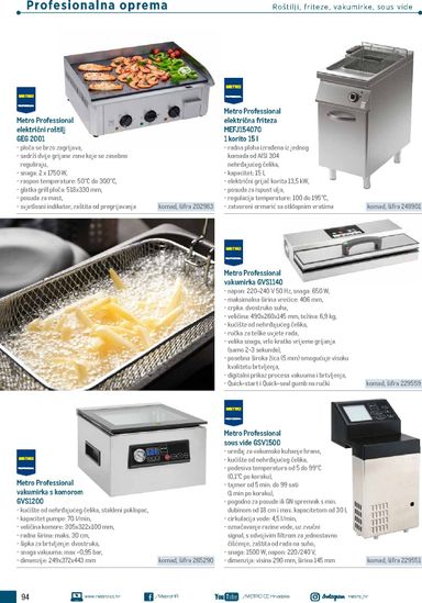 Katalog Metro - Metro - Poslovna rješenja - Trattoria vrijedi od 04.03. do 31.12. - stranica 94