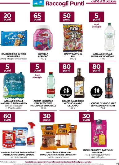 Volantino Coop Firenze - Coop Firenze - Vicino a Te valido dal 15/10 al 28/10 - pagina 19
