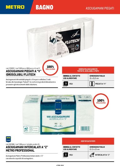 Volantino METRO - Metro - Catalogo Detergenza valido dal 04/06 al 04/06 - pagina 46