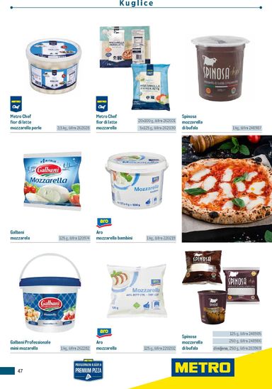 Katalog Metro - Metro - Poslovna rješenja - Pizzeria vrijedi od 06.07. do 31.12. - stranica 47