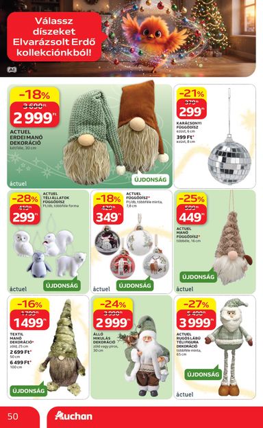 Akciós újság Auchan - Auchan Hipermarket érvényes 10.22.-tól 11.25.-ig - 50 oldal
