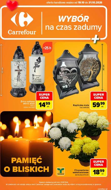 Gazetka Carrefour - Carrefour - Wybór na czas zadumy od 19.10. do 31.10. - strona 1