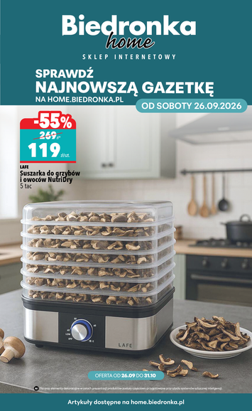 Gazetka Biedronka - Biedronka - Home od 26.09. do 31.10. - strona 1
