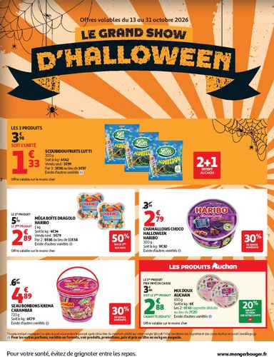Catalogue Auchan - Auchan - Halloween supers - Supermarché valable dès le 13/10 au 24/10 - page 2