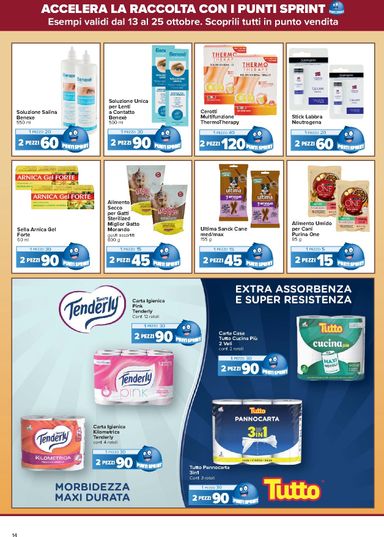 Volantino Carrefour - Carrefour - Punti Sprint Payback valido dal 13/10 al 25/10 - pagina 14