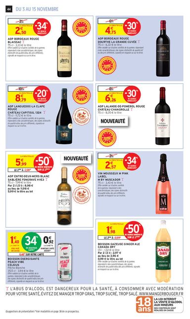 Catalogue Intermarché - Intermarché valable dès le 03/11 au 15/11 - page 44