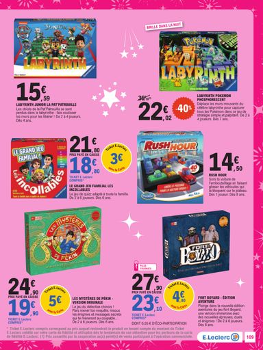Catalogue E.Leclerc - E.Leclerc - Jouets valable dès le 13/10 au 05/12 - page 109