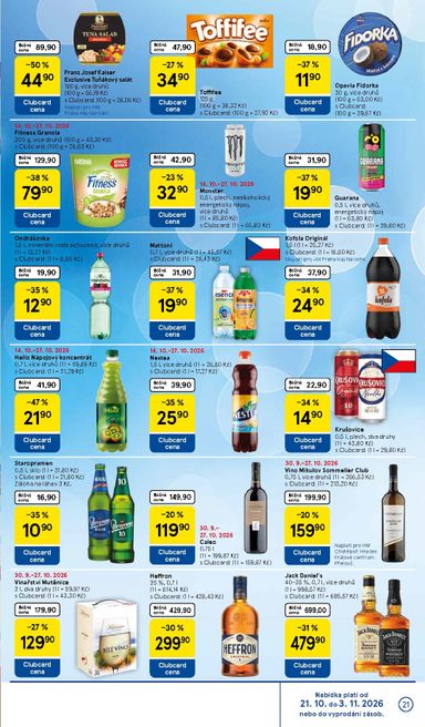 Leták Tesco - Tesco od 21.10. do 27.10. - strana 21