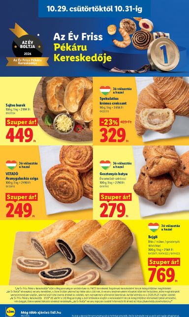 Akciós újság Lidl - Lidl érvényes 10.29.-tól 11.04.-ig - 4 oldal