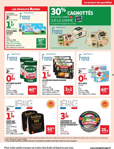 Folder Auchan - Auchan - Le Goût du Réconfort van 06/10 tot 18/10 - side 29