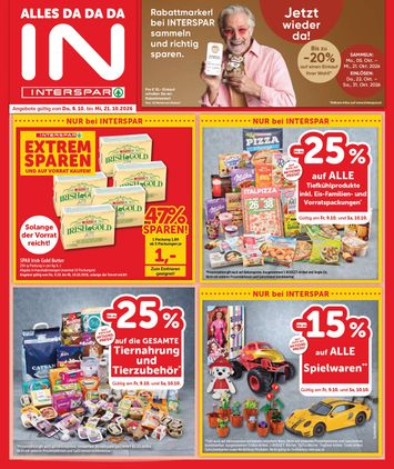 INTERSPAR-Flugblatt - INTERSPAR gültig ab 08.10. bis 21.10. - seite 1