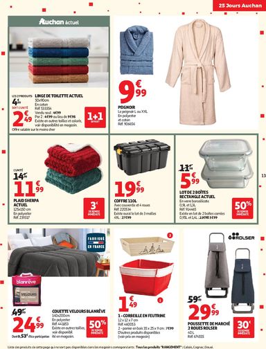 Catalogue Auchan - Auchan - 25 jours 2 hypers - Hypermarché valable dès le 03/11 au 08/11 - page 13