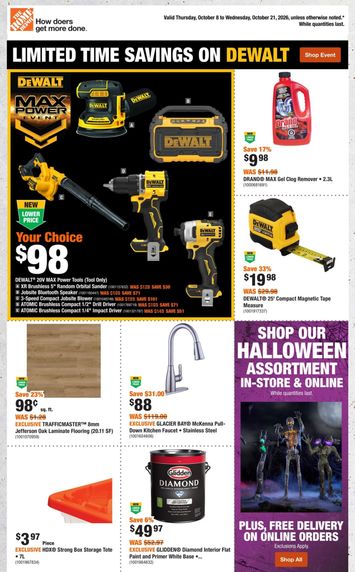 Flyer Home Depot - Home Depot valid since 10-08 until 10-21 - page 1