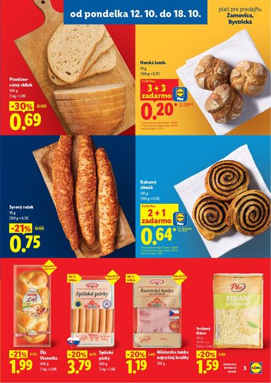Leták Lidl - Lidl - Nová predajňa v Žarnovici od 12.10. do 18.10. - strana 3