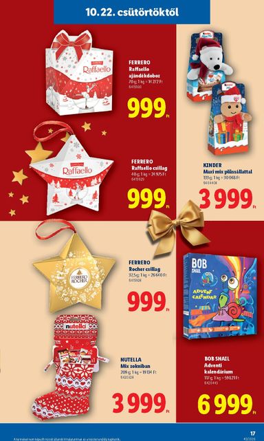 Akciós újság Lidl - Lidl - Favorina érvényes 10.22.-tól 12.24.-ig - 17 oldal