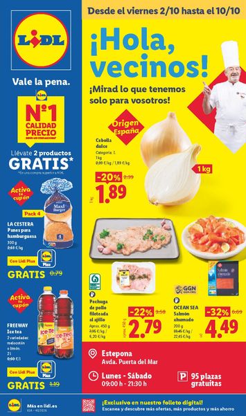 Folleto Lidl - Lidl - Estepona del 02/10 al 10/10 - página 1