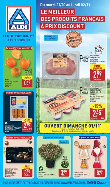 Catalogue ALDI - ALDI valable dès le 27/10 au 02/11 - page 1