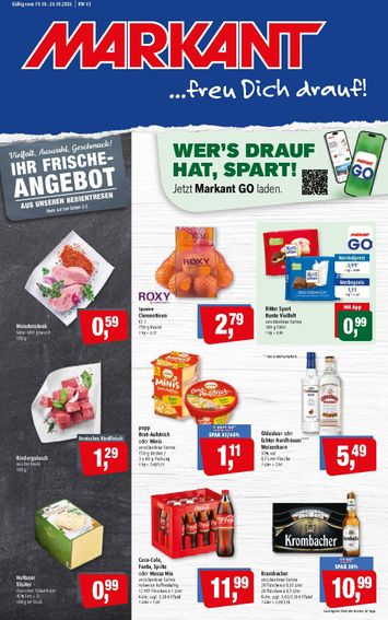 Prospekt Markant - Markant Freu Dich Drauf gültig ab 19.10. bis 24.10. - seite 1
