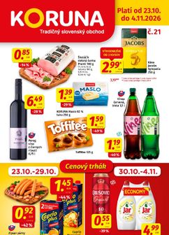 Koruna leták platný od piatku 23.10.