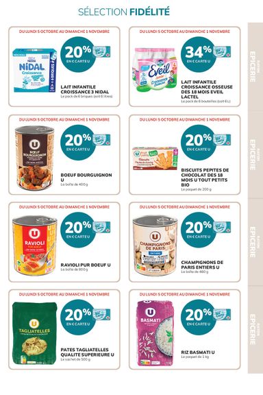Catalogue Super U - Super U - Ma sélection Carte U valable dès le 05/10 au 01/11 - page 31