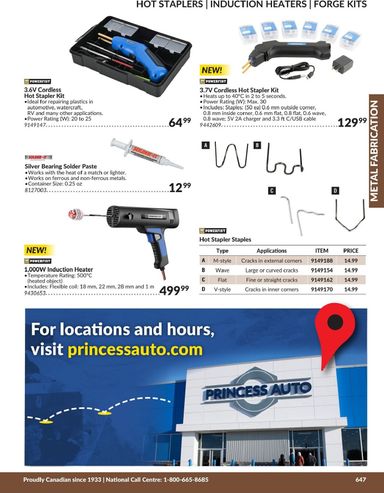 Flyer Princess Auto - Princess Auto - Metal Fabrication valid since 04-21 until 12-31 - page 38