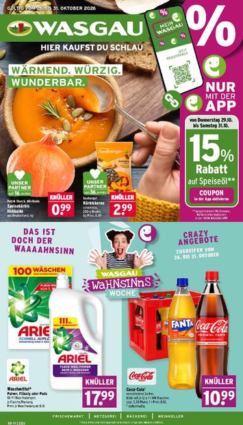 Prospekt WASGAU - Wasgau gültig ab 26.10. bis 31.10. - seite 1