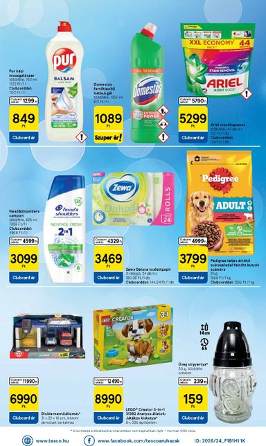 Akciós újság Tesco - Tesco szupermarket érvényes 10.21.-tól 10.28.-ig - 8 oldal